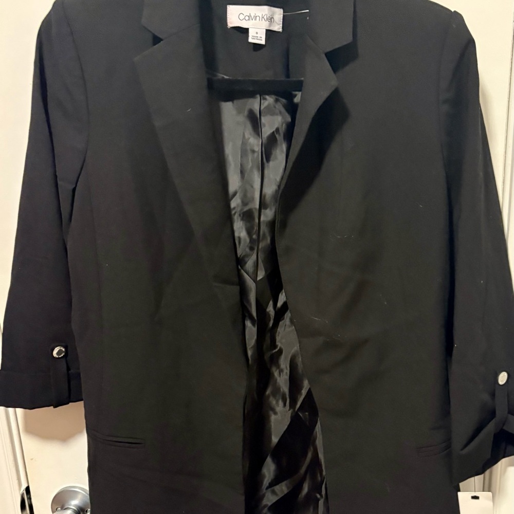 Calvin Klein Black Garment blazer